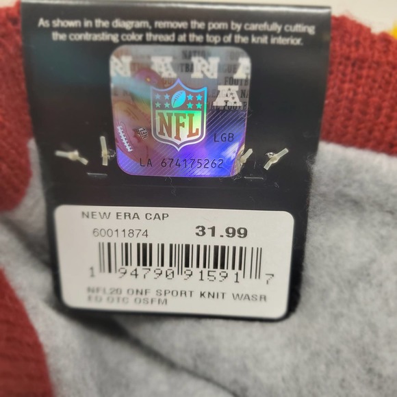 NEW 2020 NFL NEW ERA ON FIELD SIDELINE BEANIE - Washington Commanders - Picture 4 of 4